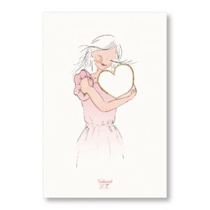 Carte Coeur scintillant • Pailletée