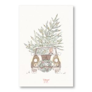 Carte Mini Austin de Noël • Pailletée